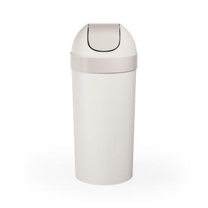 Umbra Venti Trash Can, Swing Top Lid Kitchen Garbage Can, 16 Gallon, Sand