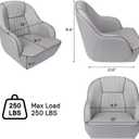 Pontoon Captain Seat Marine Boat Bucket Seats Low Back Captains Chair with Armrest