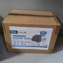 8" Black Dryer Vent Cover - 304 Stainless Steel Wall Cap, Screen and Damper