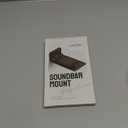 ELETIUO Soundbar Wall Mount Bracket for Samsung, LG, Sony, JBL, Vizio, Sonos and More, Depth Adjustable 3.5-6.1, Soundbar Shelf Under TV, Black