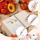 36 Sets Fall Baby Shower Favors for Guest Little Pumpkin Ballpoint Pens and Keychains Gifts Bulk with Thank You Cards Baby Shower Gender Reveal Party Souvenirs Return Gifts Prizes(Orange)
