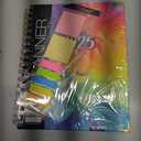 HARDCOVER 2025 Planner, 7"x9": 14 Months (November 2024 - December 2025), Daily Weekly Monthly Planner, Yearly Agenda, Bookmark, Pocket Folder and Sticky Note Set (Rainbow Petals)