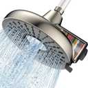 Filtered Shower Head- 8 Inches High Pressure Fixed Rain Showerhead with Filter - filtro para ducha de bao (Blushed Nickel)