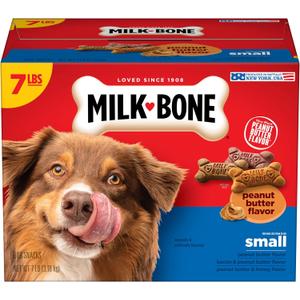 Milk-Bone Peanut Butter Flavor Naturally & Artificially Flavored Dog Biscuits - Crunchy Dog Treats - 7 Pounds (Packaging Design May Vary) 09/04/25