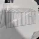 DWVO 12' x 8' Outdoor Storage Shed, Waterproof Metal Garden Shed with Windows, Lockable Doors, and Sloped Roof for Patio, Backyard, Lawn, Tool Storage, Bike Shed, Pet Shelter (Gray + White)