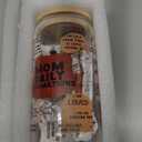 Fullhawl 3 Pcs Christmas Mom Gift Set, New Mom Daily Affirmation Gifts for Women, Daily Affirmations Makeup Bag Positive 16 oz Iced Coffee Cup and Keychain Inspirational for Xmas Birthday