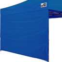 Eurmax USA Instant Canopy Sun Wall Tent Tarp Shelter 8x8, 1 Pack Sidewall (Blue)