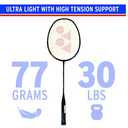 YONEX Nanoray 10F Hi-Flex Pre-Strung Badminton Racquet (Black)