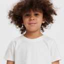 HonestBaby Unisex-Baby 5-Pack Short Sleeve T-Shirts 100% Organic Cotton Baby, Toddler, Little Kid, Boy, Girl, Unisex 5T