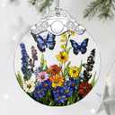 Butterfly Ornament, Stained Glass Christmas Decorations, Christmas Ornaments for Tree, Holiday Ornament, Butterfly Gifts, Holiday Party Gifts, Gift Ideas & Xmas Gift