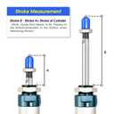 TAILONZ PNEUMATIC 32mm Bore 50mm Stroke Air Cylinder Double Action with Y Connector and 2Pcs 8mm Fitting MAL32x50