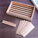 Woho Spanish Cedar Cigar Tray with Adjustable Divider & 6 Count Sheets, Cedar Cigar Tray for Large Cigar Humidor Cabinet/Tupperdor, Cedar Wood Tray for Cigar Storage/Organization/Aging (12"X7"X1.57")