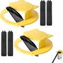 Mouse Trap Bucket,5 Gallon Bucket Lid Mouse Rat Trap-Auto Reset Mouse Trap,Humane Mouse Rat Trap for Indoor Outdoor Use,Reusable Mouse Bucket Trap (2pack)