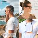 2 x 3 Pack Eye Glasses Strap Sunglasses Eyeglasses Holder for Men Women Kid Eyewear Rope String Keeper Lanyard Retainer (Black & Blue & Pink)