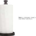 Ivilon Paper Towel Roll Stand - Steady and Easy Tear - Fits All Paper Towel Rolls - Oil Rubbed Bronze