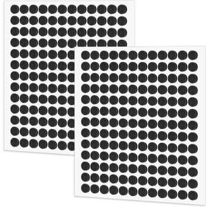 312Pcs Small Felt Pads for Coasters Bottom Dots 3/8" Felt Cabinet Door Bumpers Cushion Dots Adhesive Felts Furniture Pads Round Furniture Feet Floor Protectors for Chair Legs Hardwood Floors, Black