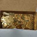 Schlage SC1 Key Blanks in Premium Brass | Uncut Keys for Home and Professional Use | 50 Blank Keys Compatible with 5-Pin Locks