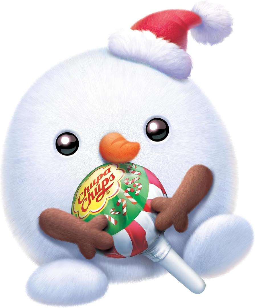 Snackles Christmas Snowman & Chupachups 14 Inch Plush by ZURU, Ultra Soft Plush, Collectible Plush with Real Licensed Brands, Stuffed Animal, Giftable, Holiday