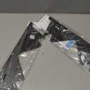 Stainless Steel Stove Gap Covers (2PCS),Stove Gap Filler,Range Trim Kit,Stove Gap Guard for Kitchen Oven Between Stovetop and Counter,Easy Clean Heat Resistant,Adjustable Length 13.8'' to 27.5'',Black