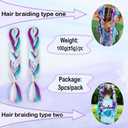 Ombre Braiding hair synthetic Crochet braids twist 24inch 3pcs/lot 100g Ombre two three tone Jumbo braid hair extensions Dreadlocks(ps17 pack of 3)