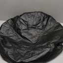 Obstal Fitted Round Table Cloth, Reversible Waterproof Stain Resistant Elastic Stretch Tablecloth, Wipe Clean Table Cover for Outdoor/Indoor Use, Fits Round Tables up to 30" - 36" Diameter, Black