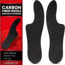 Carbon Fiber Insole(1 Pair): Rigid Shoe Insert for Men & Women - for Morton's Toe, Turf Toe, Hallux Limitus and Rigidus, Arthritis - Alternative to Post Op Shoe (245mm, Fit W Size 8-8.5, Mens 7-7.5)