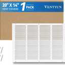 Vent Cover, Return Air Filter Grille for Wall and Ceiling, Fits 20"×14" Duct Opening, Residential & Commercial Applications, Easy Installation with Screws, 20x14 IN -1PCS