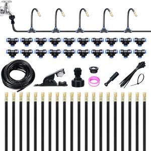 65.62FT Drip Irrigation System, 360 Adjustable Sprinkler Irrigation Kit, Plant Mister System for Garden Watering (65.62FT/20M)