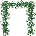 Sggvecsy 3 Pcs Artificial Ivy Vines Kit 6.4Ft Odorless Silk Ivy Garland with Green Leaves Fake Hanging Plants Artificial Greenery Decor for Wedding Home Wall Party Indoor Outdoor Decoration
