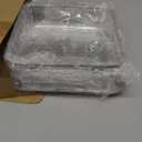 Baderke 2 Sets 9" Chilled Serving Tray for Parties with Compartments Square Ice Chilled Charcuterie Party Platter Serving Cold Dish for Shrimp Fruit Seafood Vegetable Appetizer Dish (Natural)