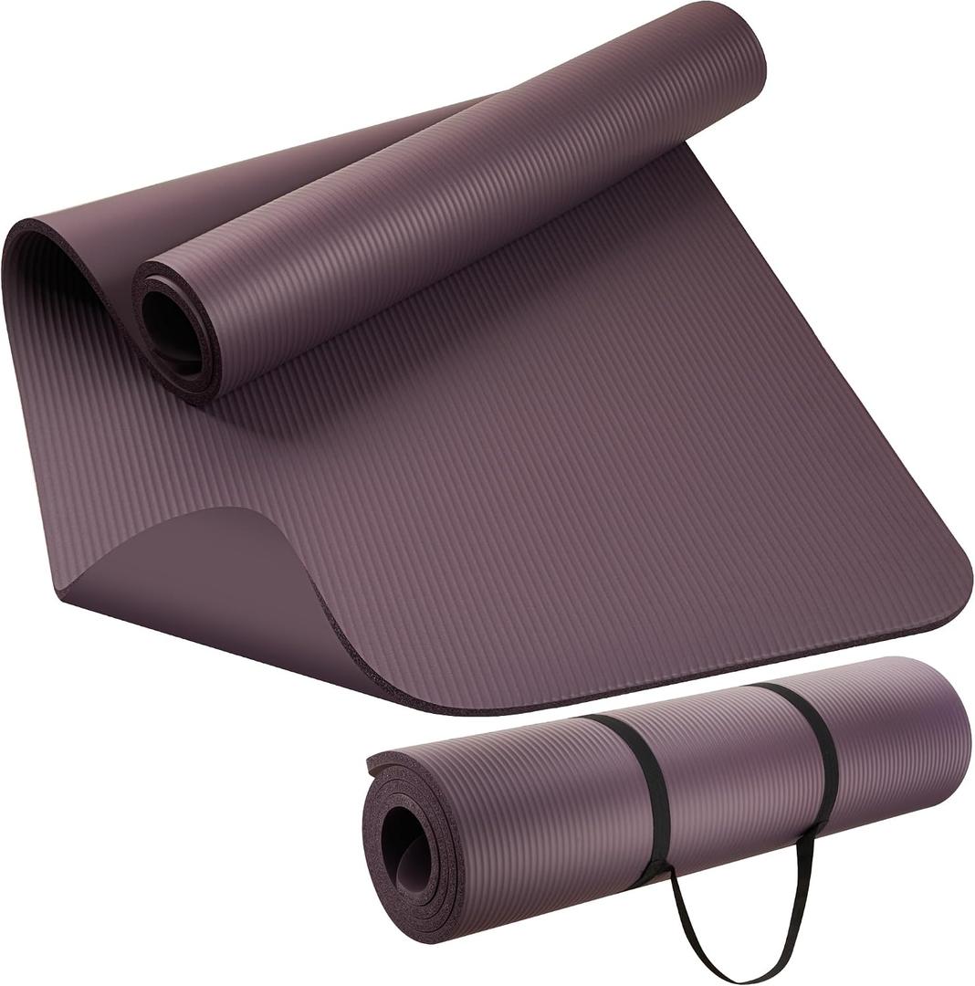 KEEP Extra Thick NBR Yoga Mat for Women & Men, 15mm Thick, 72x32 Large Exercise Mat with Non-Slip Workout Mat for Yoga, Pilates, Stretching, Meditation Wide & Cushioned Fitness Mat