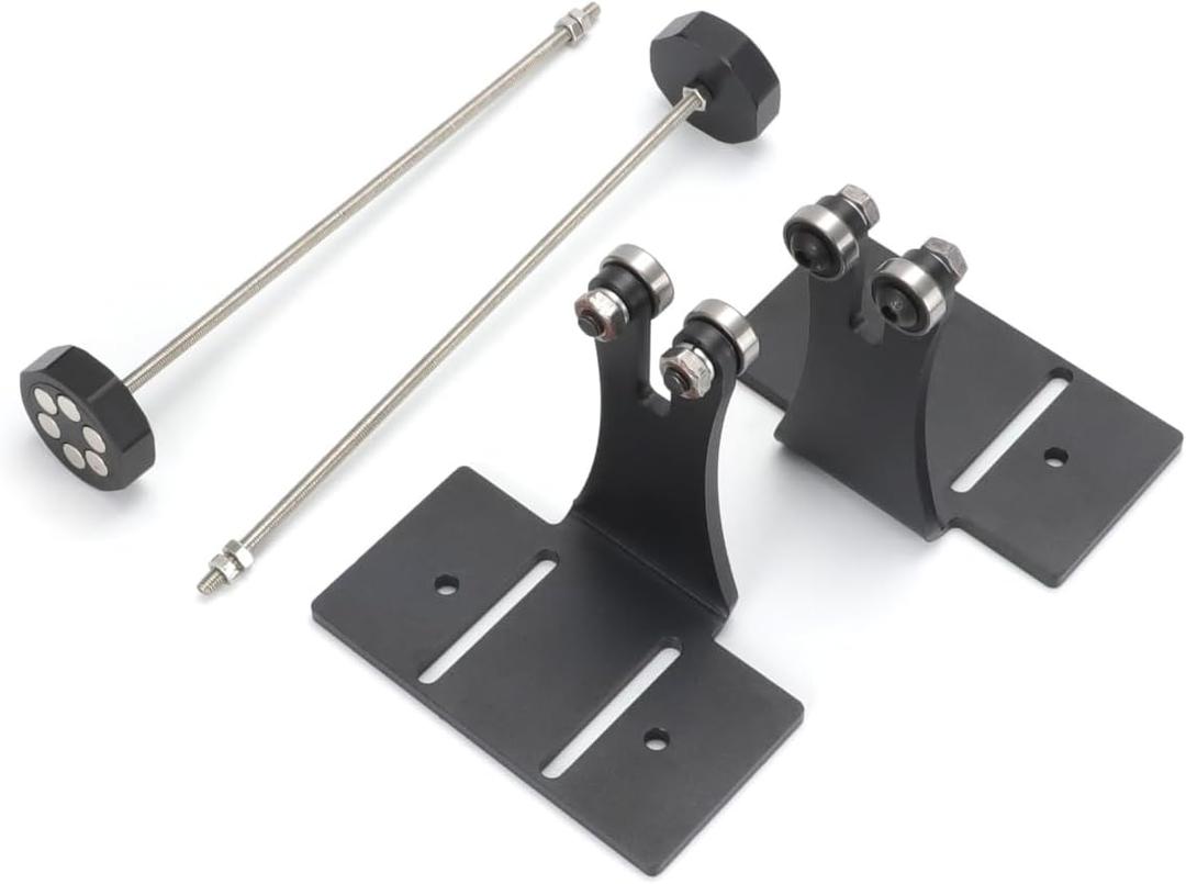 Motorcycle Moped Crank Crankshaft Truing Stand Runout Measurement Tool with 1/4" Steel Roller Bearing Posts & Magnetic Mounts for Dirt Bikes Scooters Mopeds