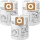 3 Packs A FABLE 16 and 20 Gallon Wet/Dry Vacuum Collection Bags replace for Craftsman rriged shop vec CMXZVBE38749, Universal Vacuum Filter Bags