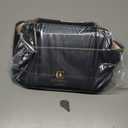 OCHEAL Makeup Bag, Portable Cosmetic Bag, Large Capacity Travel Makeup Case Organizer, Black For Women Toiletry Bag for Girls Traveling With Handle and Divider (Medium)