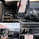 Phone Mount for Car Vent: [Never Blocking] Air Vent Cell Phones Holder for iPhone & Samsung Android Smartphone [Thick Cases Friendly] Hands-Free Auto Mobile Phone Stand (Pink)