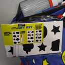 DIY KIT Reboot Backpack 16.5"H x 12.5"W x 5.5"D, 2 Sheets Of Write & Wipe Stickers, 2 Chalk Markers