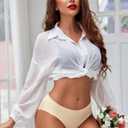 2 x Avidlove Sexy Panties for Women Lace Cheeky Bikini Underwear Seamless Hipster