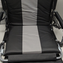 LET'S CAMP Folding Stadium Seat Bleacher Chair with Cup Holder, Mesh Bag and Hide Hooks, Portable Stadium Chair with Back and Cushion (Black Grey - 2 Pcs)