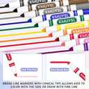 KMUYSL 200 Count Washable Markers Bulk, 10 Assorted Colors - Broad Line Conical Tip Coloring Markers for Kids, School Art Supplies & Back to School Supplies, Teacher Classroom Must Haves