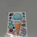 24 Sheets 8.3''5.9'' Make Your Own Ice Cream Stickers for Toddlers Kids Party Favors, Make a Face Stickers for Kids Activities Supplies Crafts