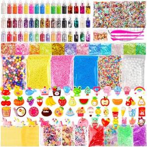 175 Pack Slime Making Supplies Kit, Slime Add Ins Accessories Includes Slimes Charms, Foam Balls for Making Creative Slimes Kit