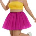 3 Layers Tulle Tutu Skirt for Women Plus Size, Adult Halloween Tutu Cosplay Costume Ballet Dress for Holiday, XXL PLus 