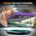 Compatible with Samsung Galaxy S25 Plus Case, Anti-Fingerprint Matte Coating, Protective Hard Back Slim Translucent Case for Samsung Galaxy S25+/S24+ 6.7", Purple