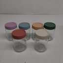 Overnight Oats Containers with Lids 16 oz Glass Jars 6 Pack Glass Mason Jars with Airtight Lids, Perfect for Oats, Yogurt, Chia Pudding