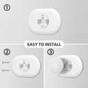 Compatible with Google Nest Thermostat 2020 Wall Plate Cover, Nest Thermostat Trim Kit, Nest Thermostat Wall Plate Cover, Nest Thermostat Accessory Easy Installation - Snow