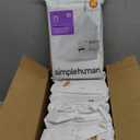 simplehuman Code H 200 Count, Dispenser Pack Custom Fit Liners, Drawstring Trash Bags, 30-35 Liter / 8-9 Gallon, White