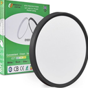 24 Inch Black LED Flush Mount Ceiling Light, 32W, 3480LM, 3CCT Selectable