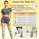 Bamboo Knee Sleeves, Knee Brace for Women Men Knee Pain | Bamboo charcoal blend offers soothing warmth and joint stability. Non-slip,breathable design for daily Use(Black,XXL) (XXL)