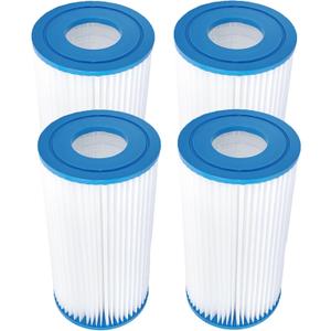 Type A or C Pool Filter Cartridges for in-tex 59900E / 29000E Type A or Type C Best-Way Type 3 (Type III) Replacement Pool Filter Pumps (4 Pack)