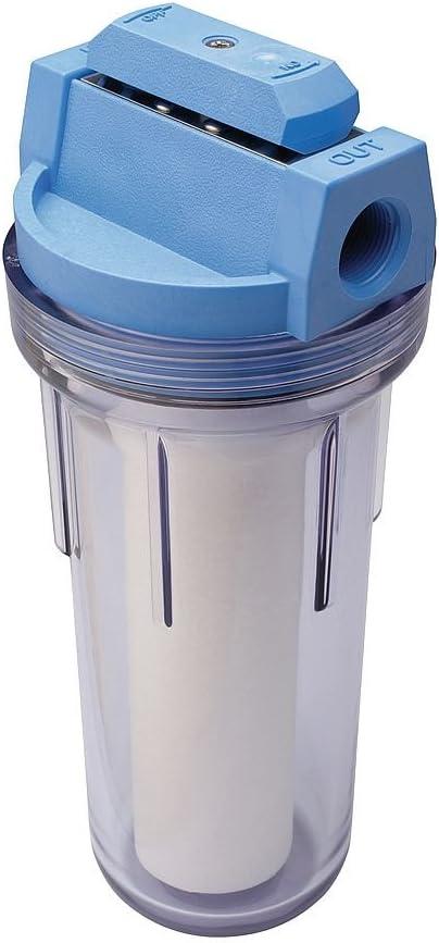 Culligan HF360A/HF360B Whole House Water Filter Housing Clear – 3/4" Inlet/Outlet, Standard Duty, Sediment Water Filtration for Home Plumbing & Appliances, NSF Certified